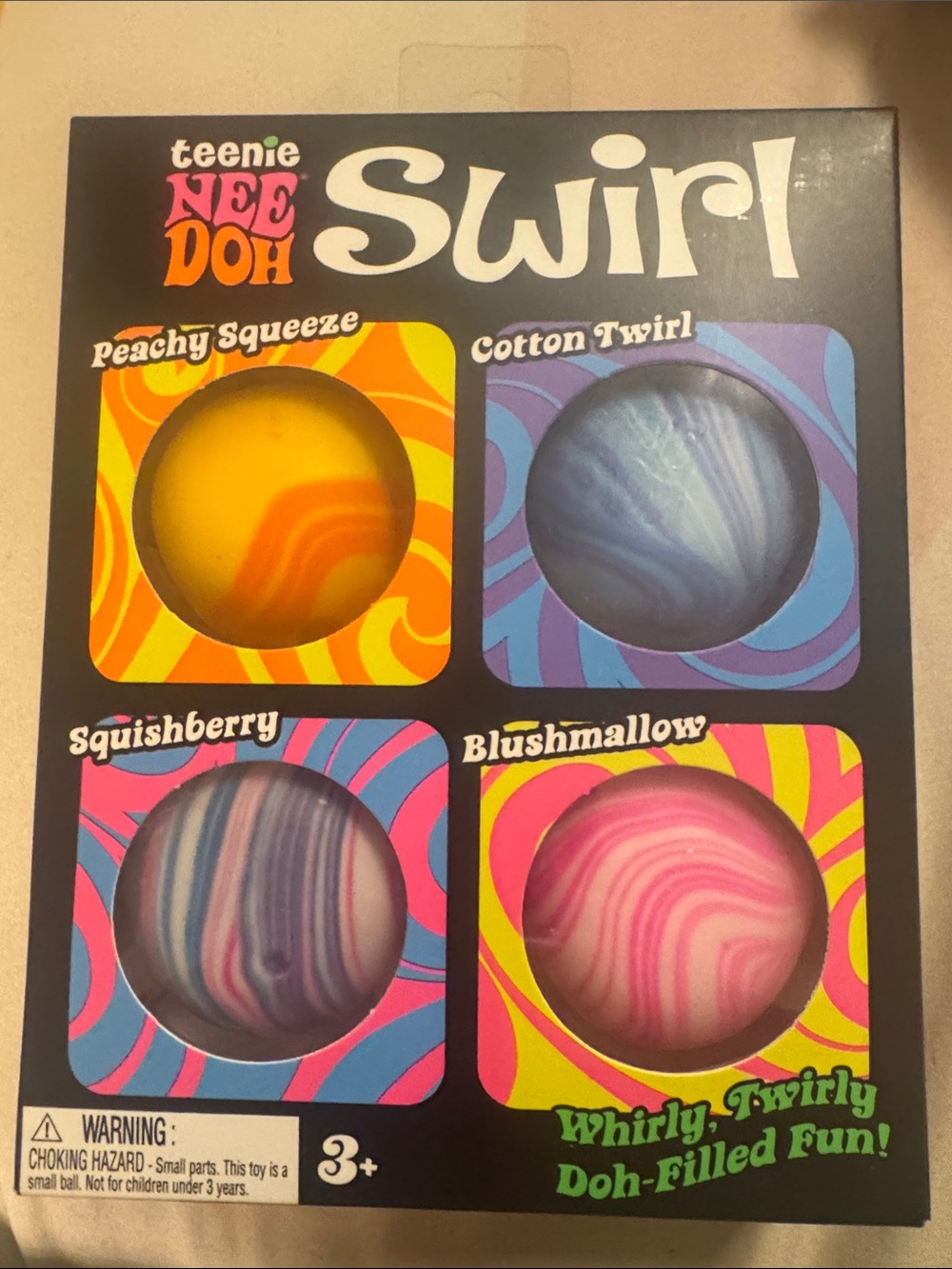 NeedohSwirl Variety Pack - Peachy Squeeze, Cotton Twirl, Squishberry, Blushmallo